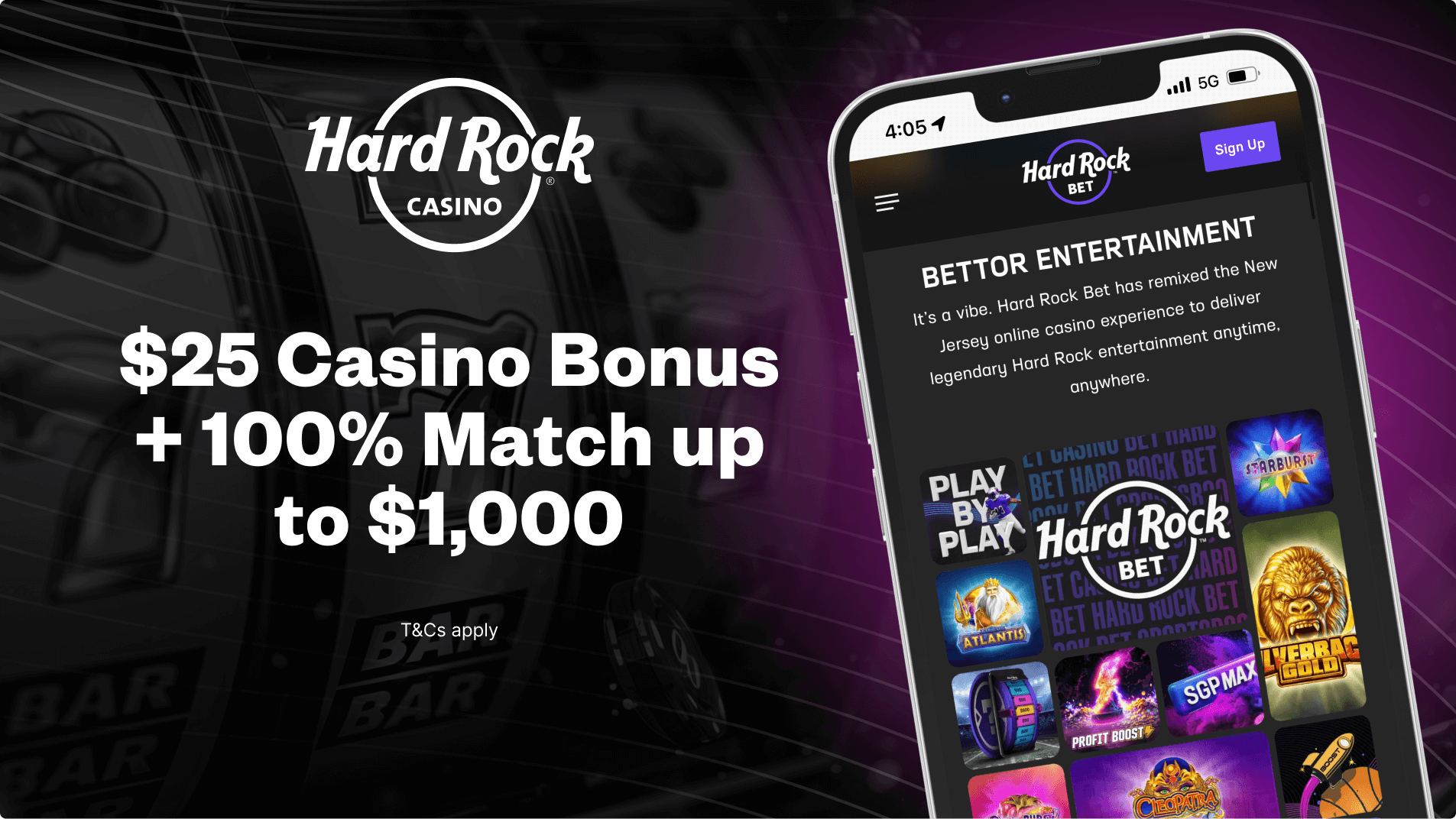 Hard Rock Bet Casino welcome bonus